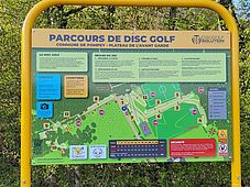 Panneau du Parcours Disc Golf au Plateau de l'Avant-Garde à POMPEY - Agrandir l'image, .JPG 226 Ko (fenêtre modale)